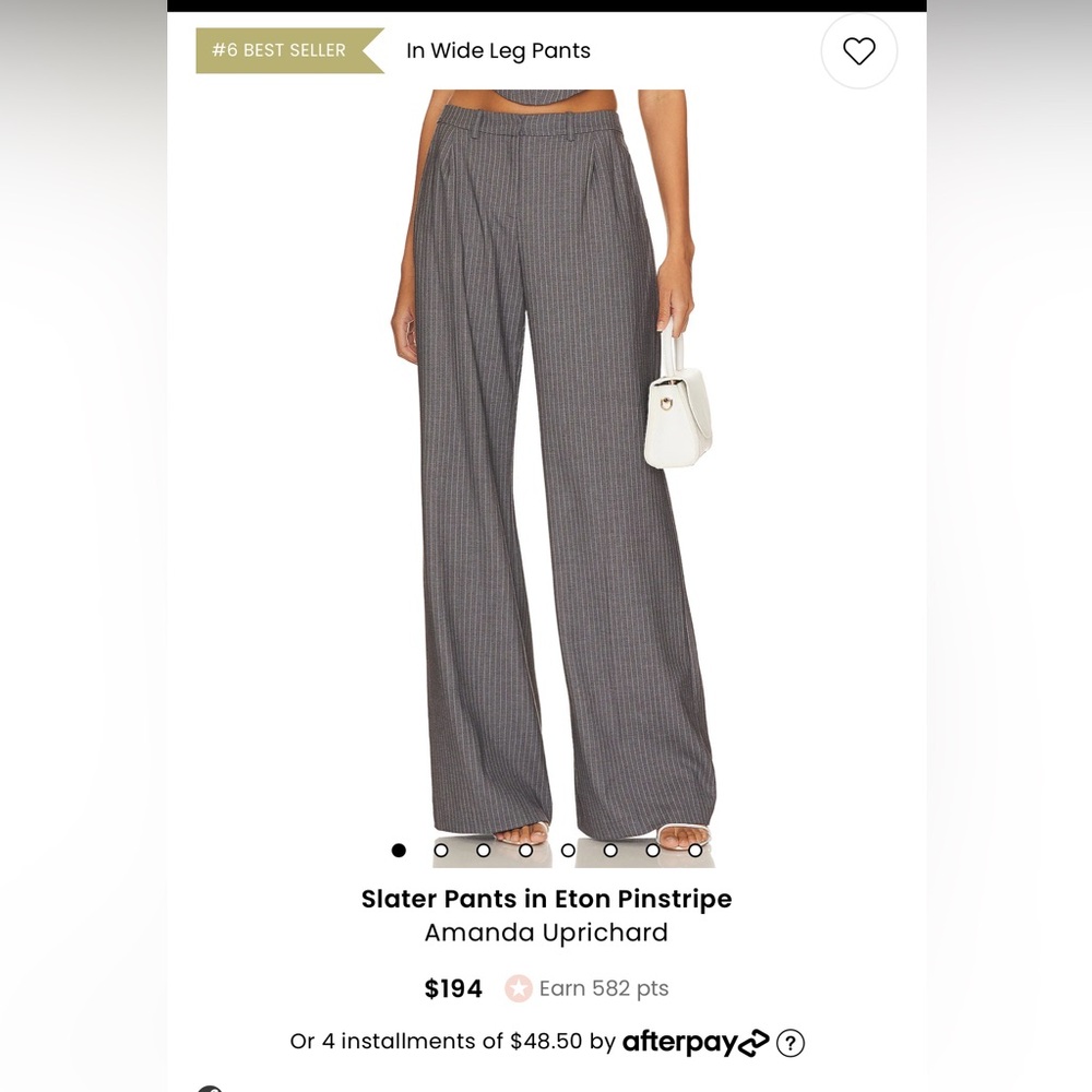 Amanda Uprichard - Slater Pants in Eton Pinstripe